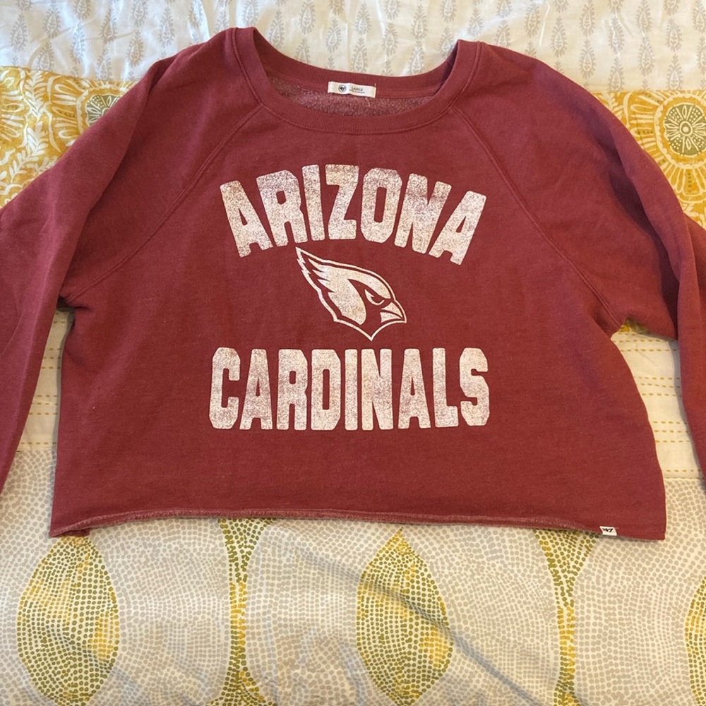 Women’s crop Arizona Cardinals crewneck sweatshirt-size large